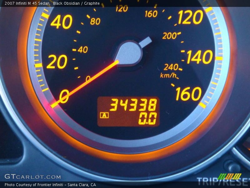 Black Obsidian / Graphite 2007 Infiniti M 45 Sedan