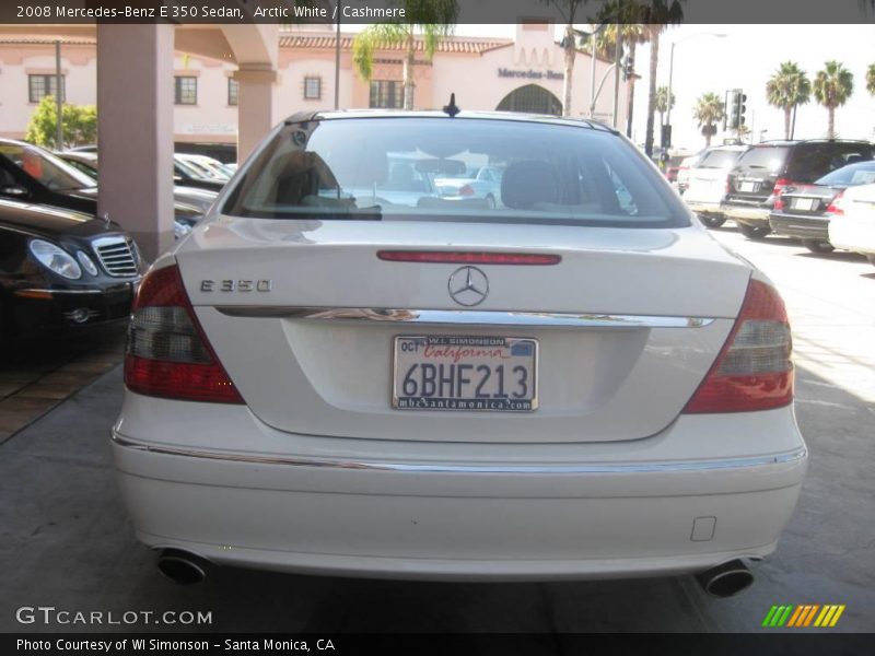 Arctic White / Cashmere 2008 Mercedes-Benz E 350 Sedan