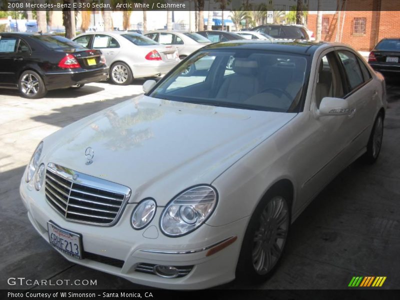 Arctic White / Cashmere 2008 Mercedes-Benz E 350 Sedan