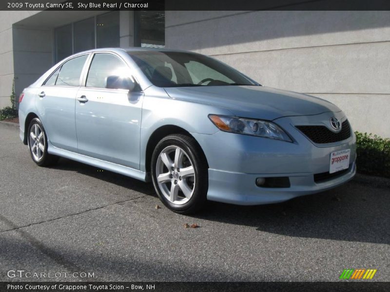 Sky Blue Pearl / Charcoal 2009 Toyota Camry SE