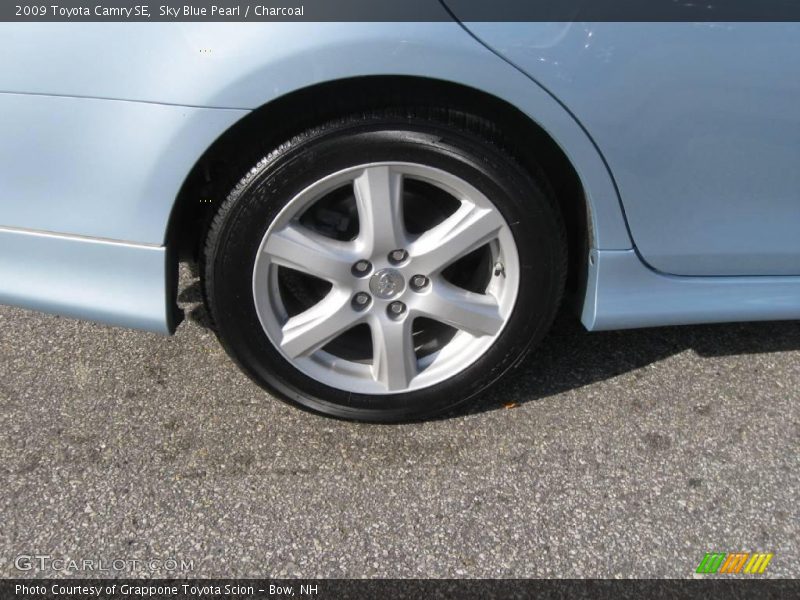 Sky Blue Pearl / Charcoal 2009 Toyota Camry SE