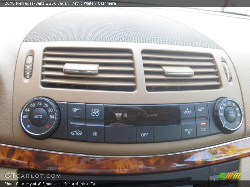 Arctic White / Cashmere 2008 Mercedes-Benz E 350 Sedan