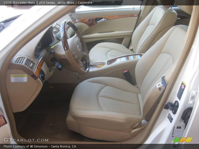 Arctic White / Cashmere 2008 Mercedes-Benz E 350 Sedan
