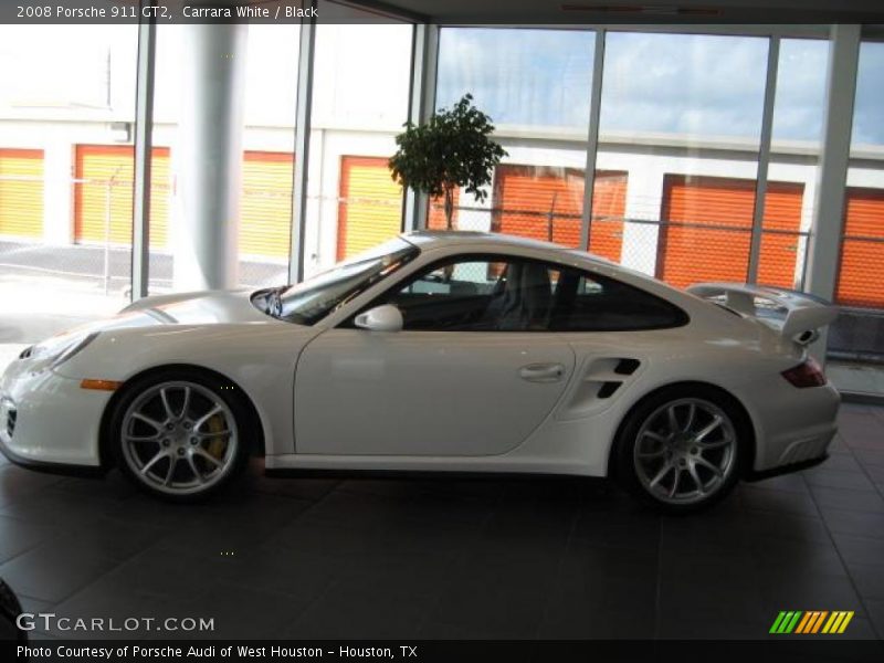 Carrara White / Black 2008 Porsche 911 GT2