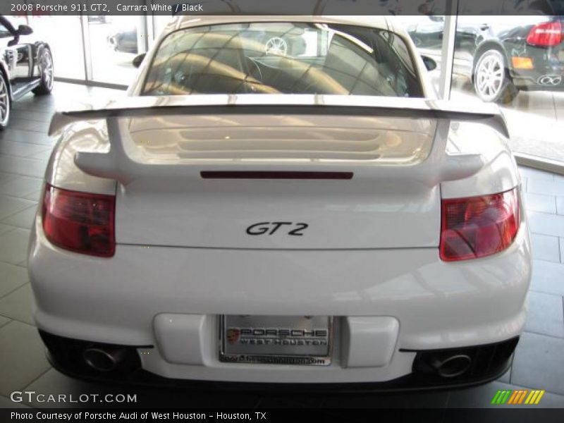Carrara White / Black 2008 Porsche 911 GT2