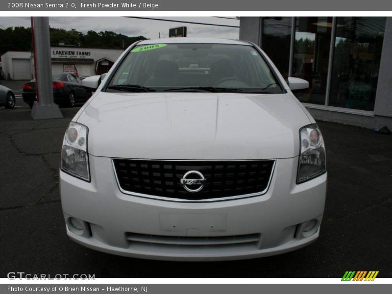 Fresh Powder White / Beige 2008 Nissan Sentra 2.0