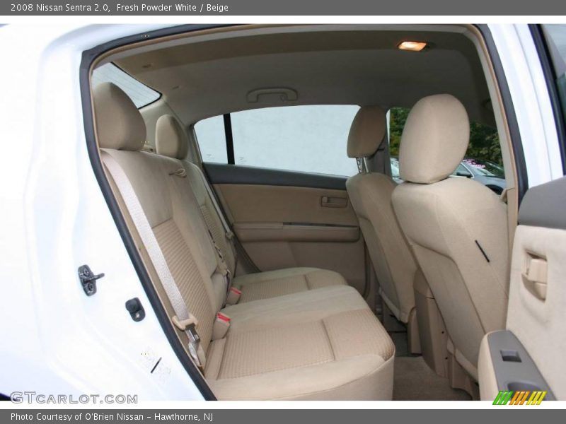 Fresh Powder White / Beige 2008 Nissan Sentra 2.0