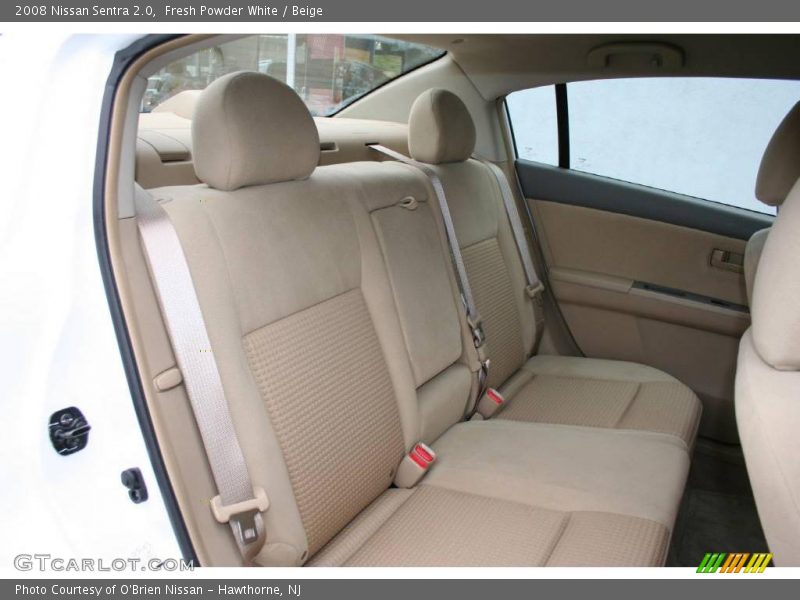 Fresh Powder White / Beige 2008 Nissan Sentra 2.0