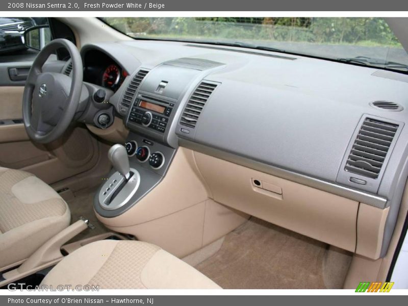 Fresh Powder White / Beige 2008 Nissan Sentra 2.0