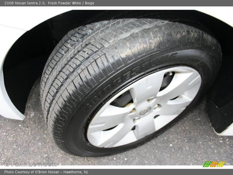 Fresh Powder White / Beige 2008 Nissan Sentra 2.0