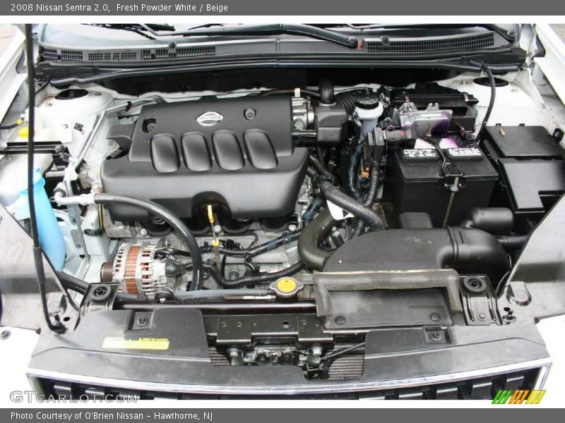 Fresh Powder White / Beige 2008 Nissan Sentra 2.0