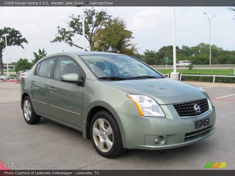 Metallic Jade Green / Charcoal/Steel 2008 Nissan Sentra 2.0 S