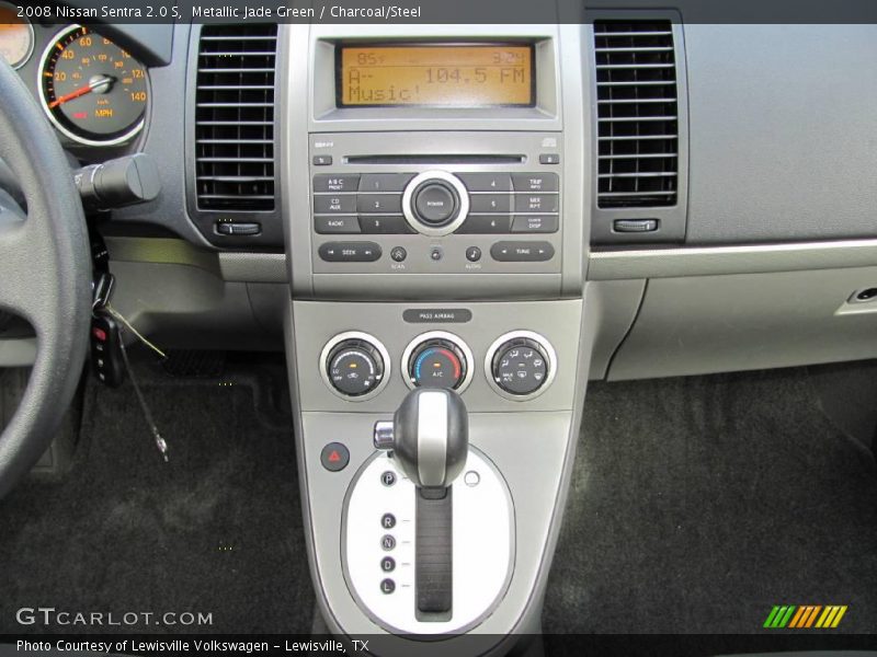 Metallic Jade Green / Charcoal/Steel 2008 Nissan Sentra 2.0 S