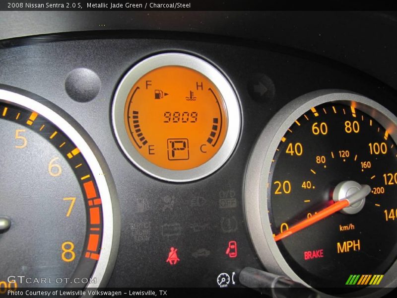 Metallic Jade Green / Charcoal/Steel 2008 Nissan Sentra 2.0 S