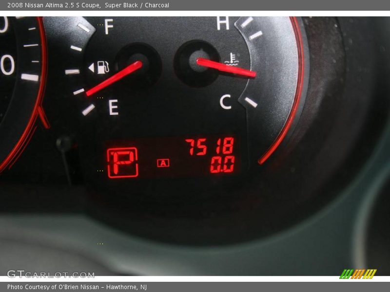 Super Black / Charcoal 2008 Nissan Altima 2.5 S Coupe
