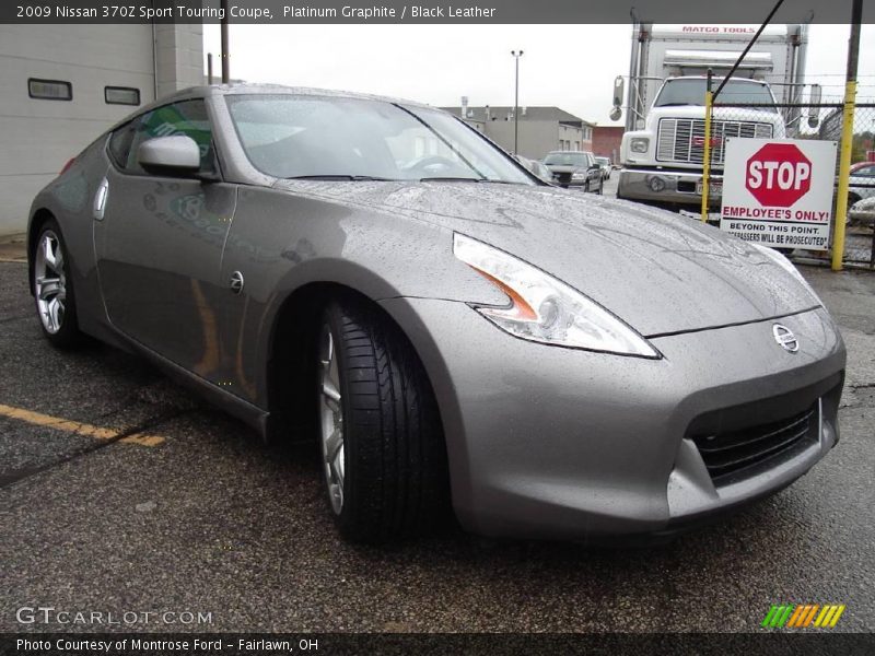 Platinum Graphite / Black Leather 2009 Nissan 370Z Sport Touring Coupe