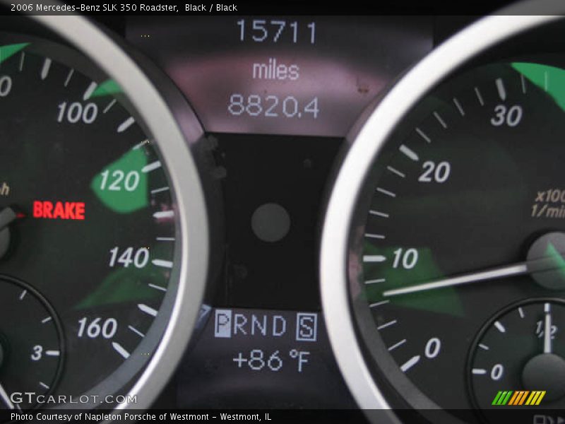 Black / Black 2006 Mercedes-Benz SLK 350 Roadster