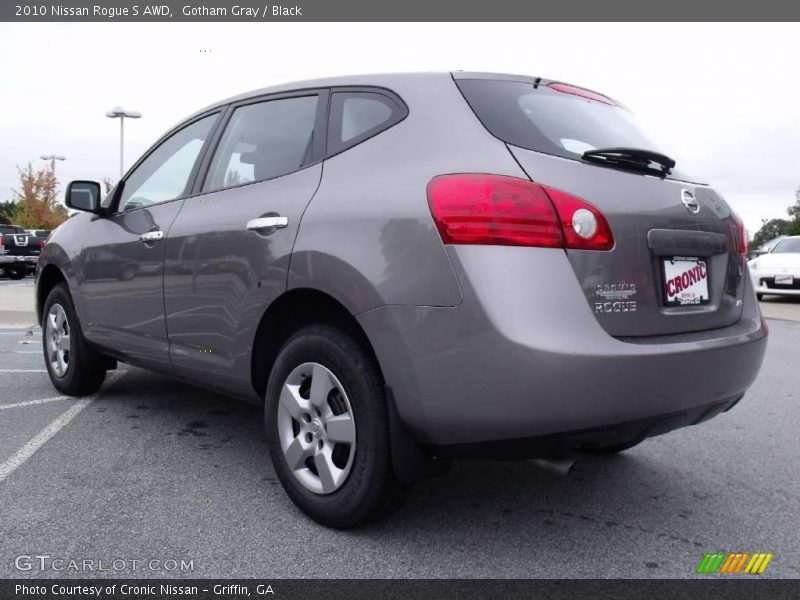 Gotham Gray / Black 2010 Nissan Rogue S AWD