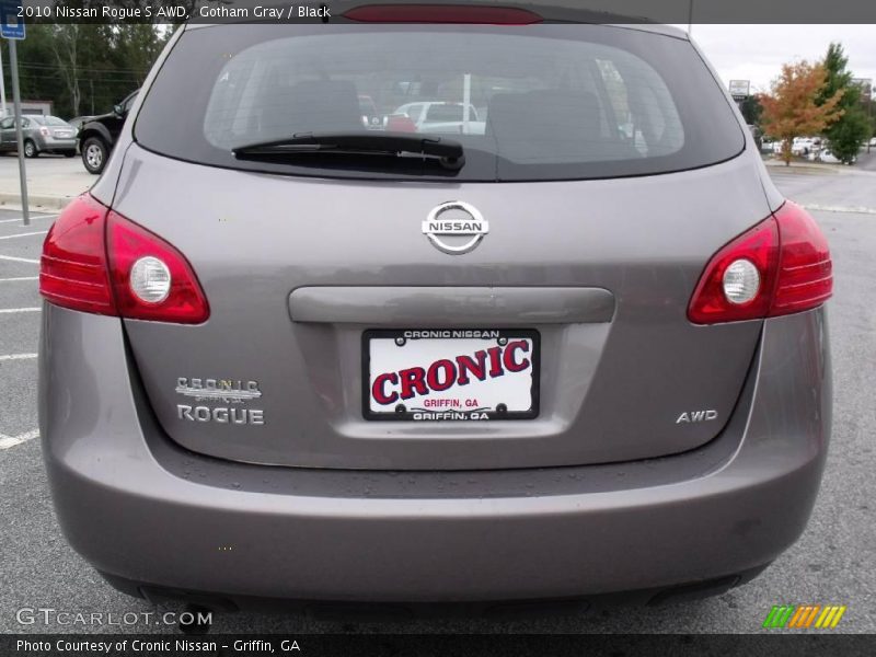 Gotham Gray / Black 2010 Nissan Rogue S AWD