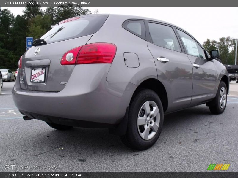 Gotham Gray / Black 2010 Nissan Rogue S AWD