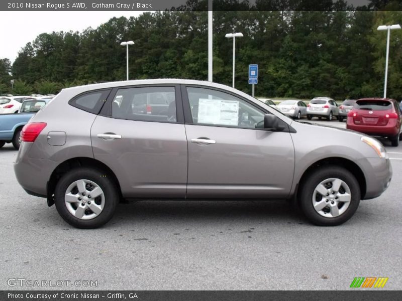 Gotham Gray / Black 2010 Nissan Rogue S AWD