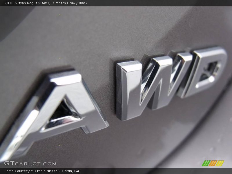 Gotham Gray / Black 2010 Nissan Rogue S AWD