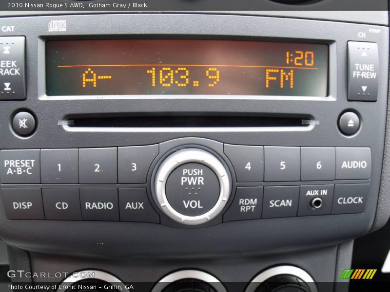 Gotham Gray / Black 2010 Nissan Rogue S AWD
