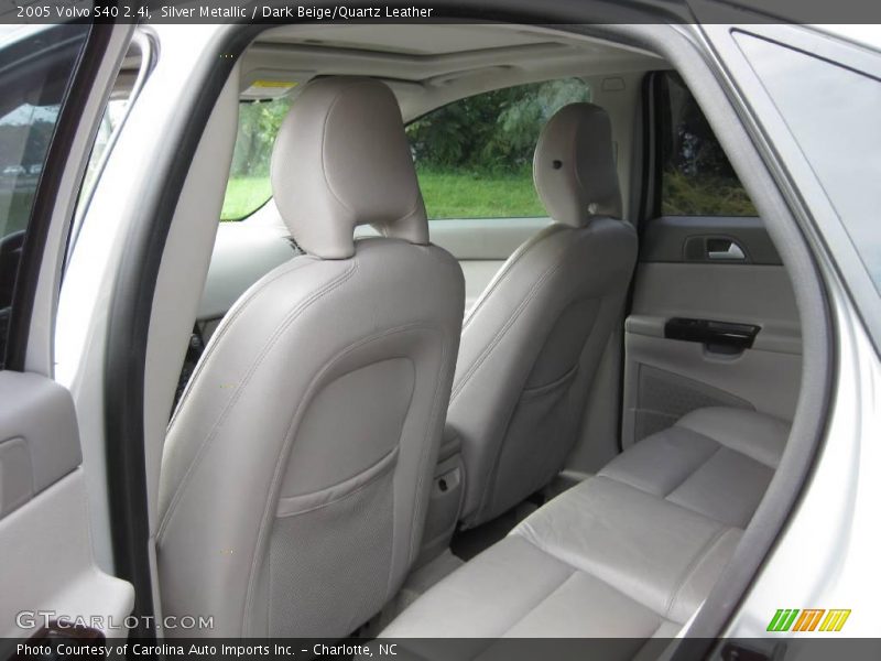 Silver Metallic / Dark Beige/Quartz Leather 2005 Volvo S40 2.4i