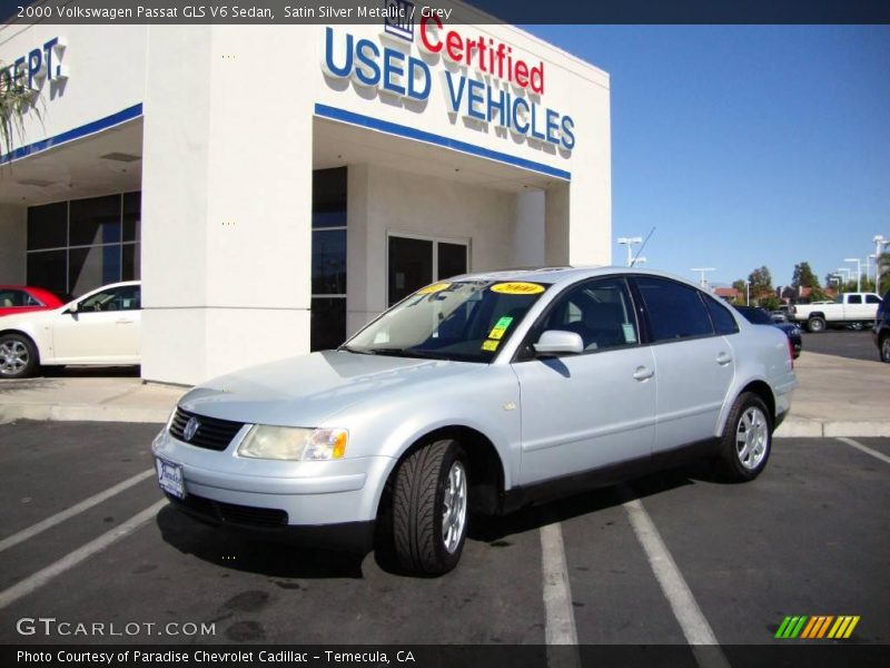 Satin Silver Metallic / Grey 2000 Volkswagen Passat GLS V6 Sedan