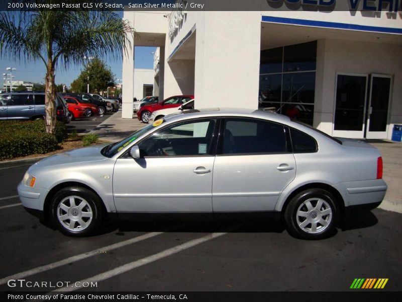 Satin Silver Metallic / Grey 2000 Volkswagen Passat GLS V6 Sedan