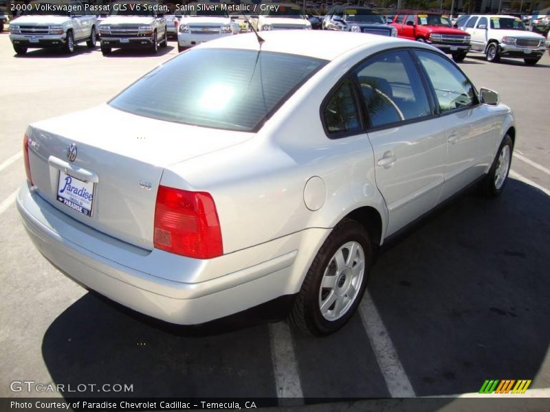 Satin Silver Metallic / Grey 2000 Volkswagen Passat GLS V6 Sedan