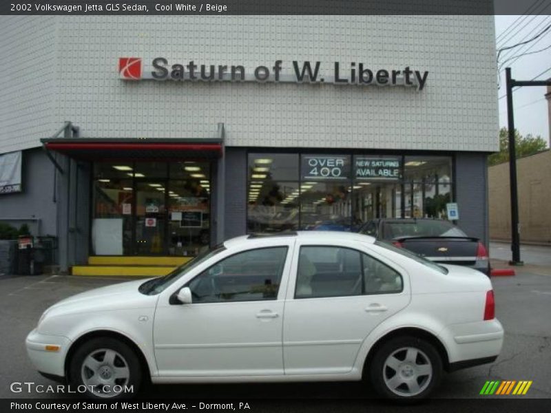 Cool White / Beige 2002 Volkswagen Jetta GLS Sedan