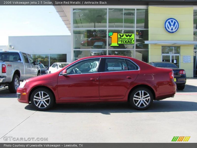 Spice Red Metallic / Anthracite Black 2006 Volkswagen Jetta 2.5 Sedan