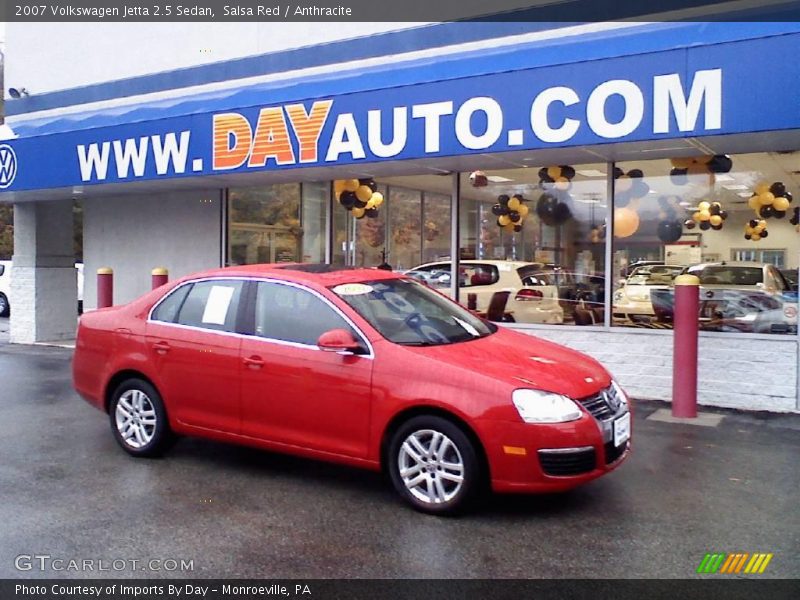 Salsa Red / Anthracite 2007 Volkswagen Jetta 2.5 Sedan