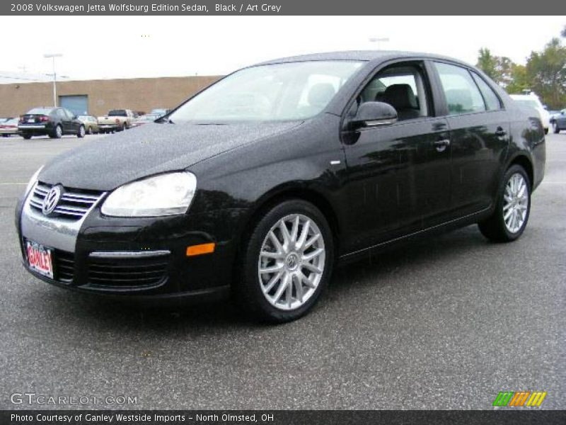 Black / Art Grey 2008 Volkswagen Jetta Wolfsburg Edition Sedan