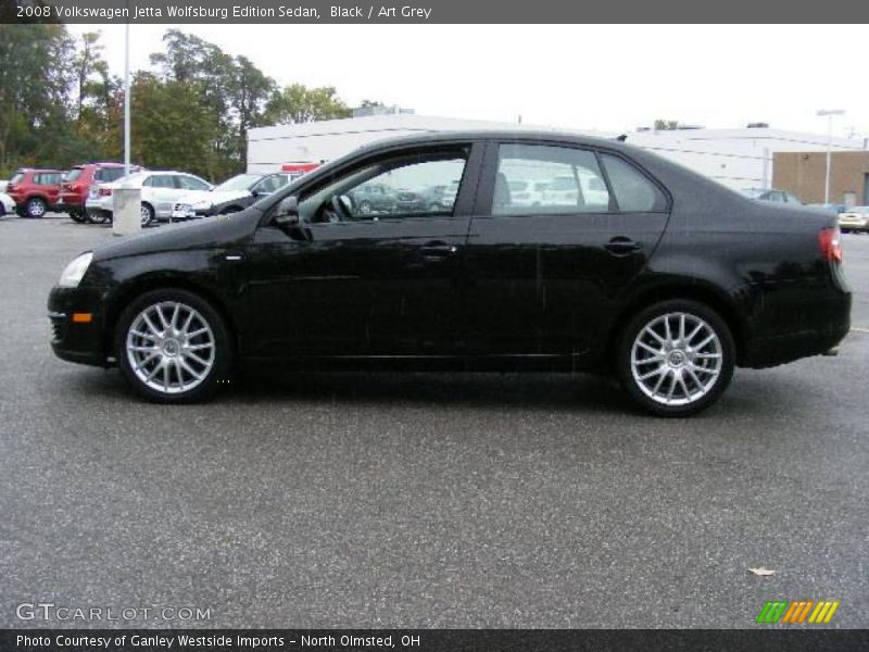 Black / Art Grey 2008 Volkswagen Jetta Wolfsburg Edition Sedan