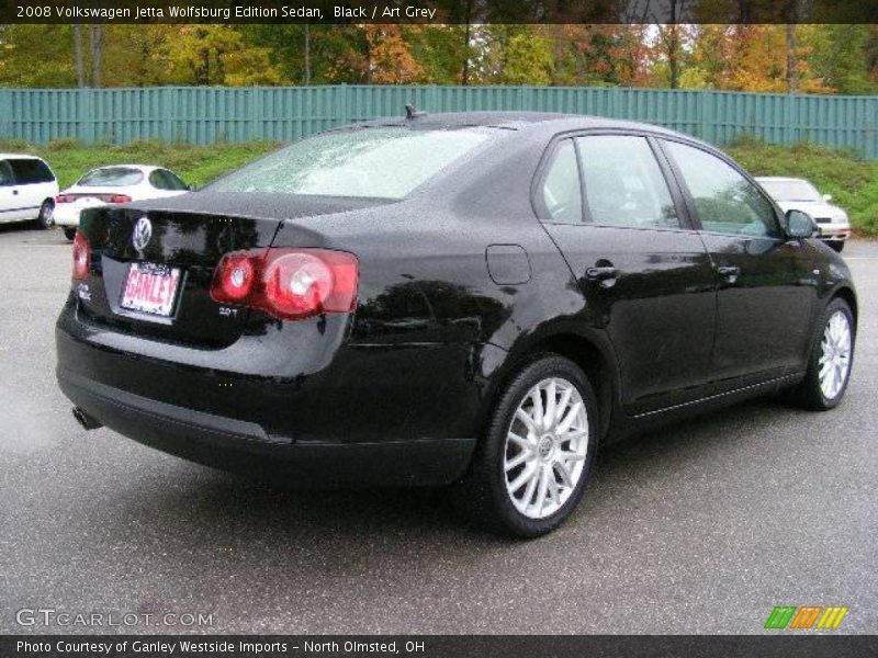 Black / Art Grey 2008 Volkswagen Jetta Wolfsburg Edition Sedan