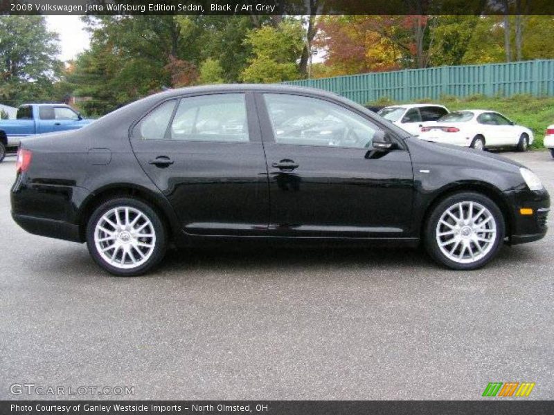 Black / Art Grey 2008 Volkswagen Jetta Wolfsburg Edition Sedan