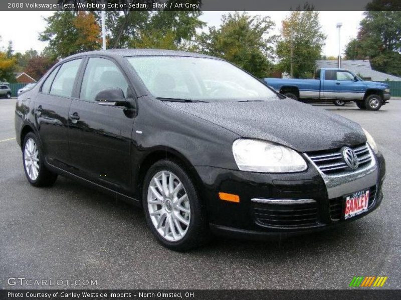 Black / Art Grey 2008 Volkswagen Jetta Wolfsburg Edition Sedan