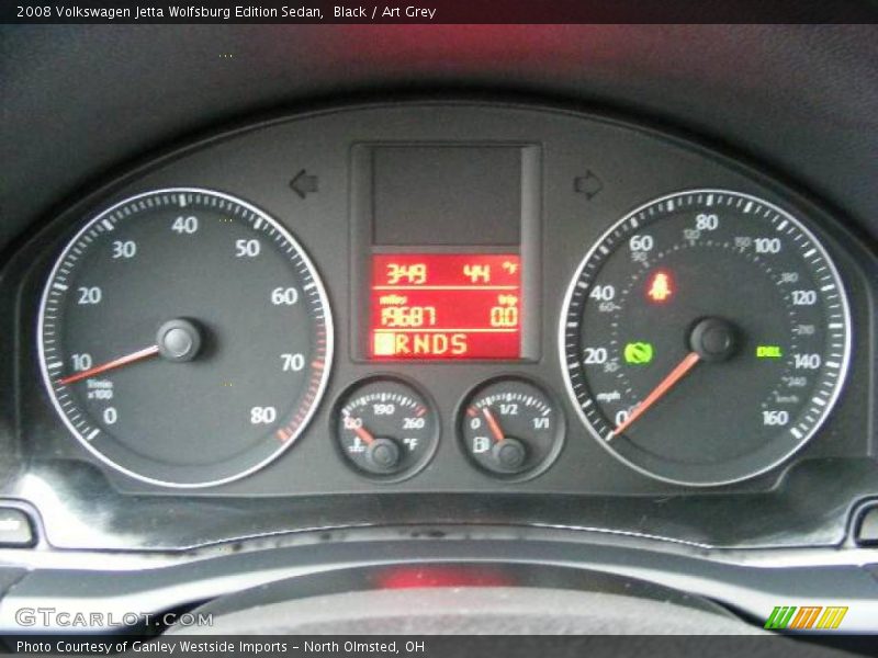 Black / Art Grey 2008 Volkswagen Jetta Wolfsburg Edition Sedan