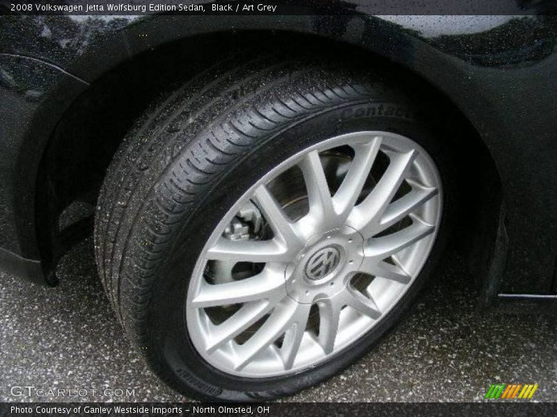 Black / Art Grey 2008 Volkswagen Jetta Wolfsburg Edition Sedan