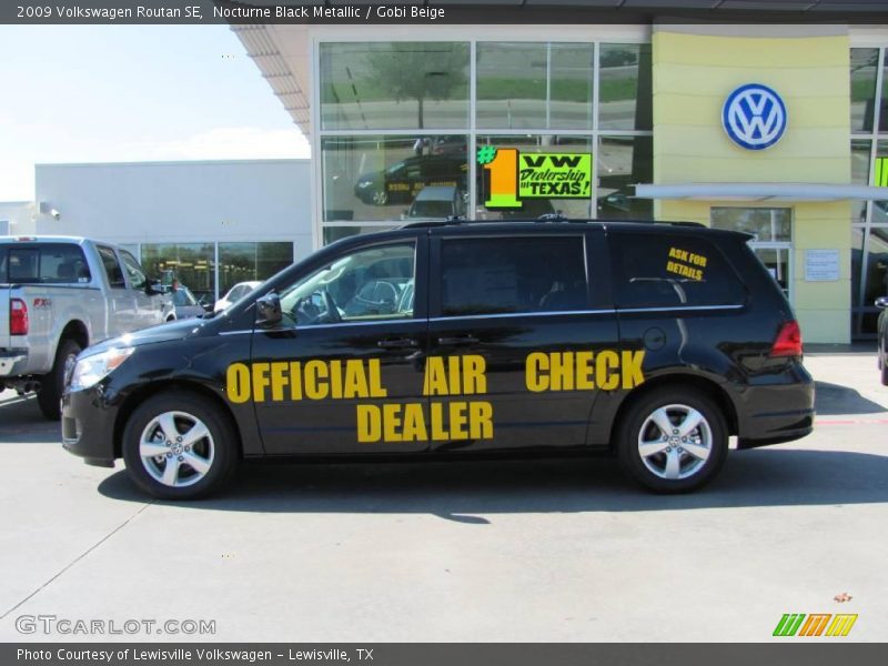 Nocturne Black Metallic / Gobi Beige 2009 Volkswagen Routan SE
