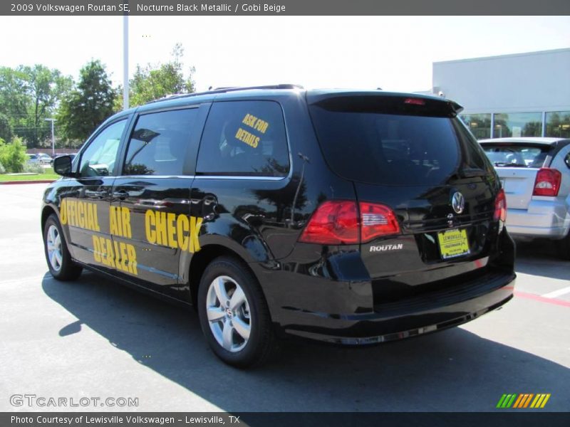 Nocturne Black Metallic / Gobi Beige 2009 Volkswagen Routan SE