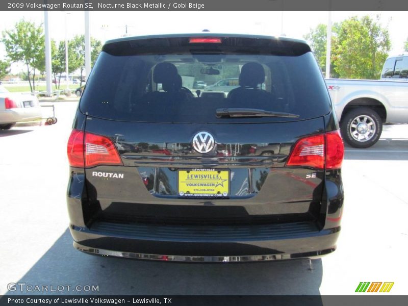 Nocturne Black Metallic / Gobi Beige 2009 Volkswagen Routan SE