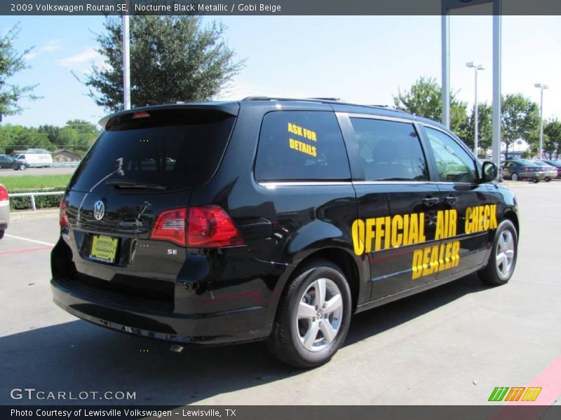 Nocturne Black Metallic / Gobi Beige 2009 Volkswagen Routan SE