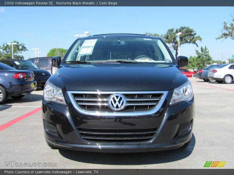Nocturne Black Metallic / Gobi Beige 2009 Volkswagen Routan SE