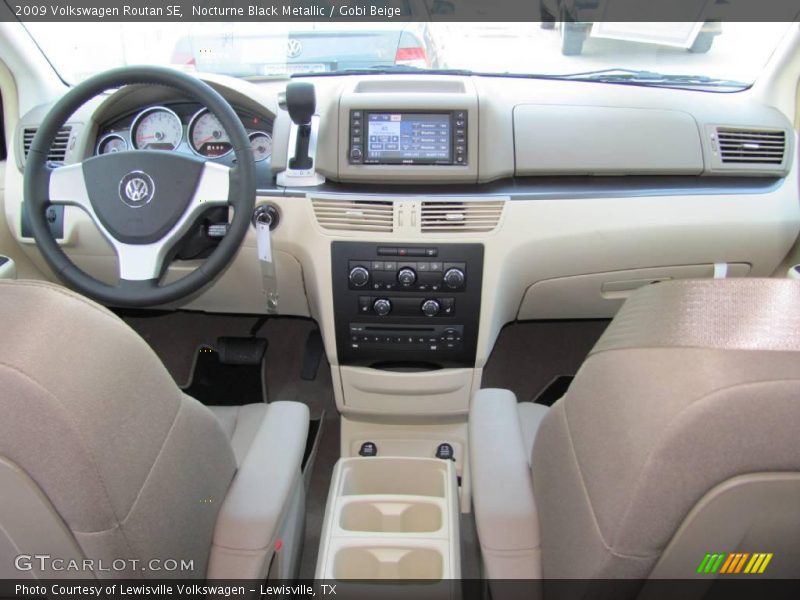Nocturne Black Metallic / Gobi Beige 2009 Volkswagen Routan SE