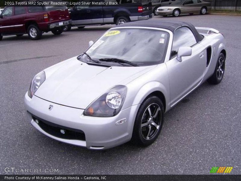Liquid Silver Metallic / Black 2001 Toyota MR2 Spyder Roadster