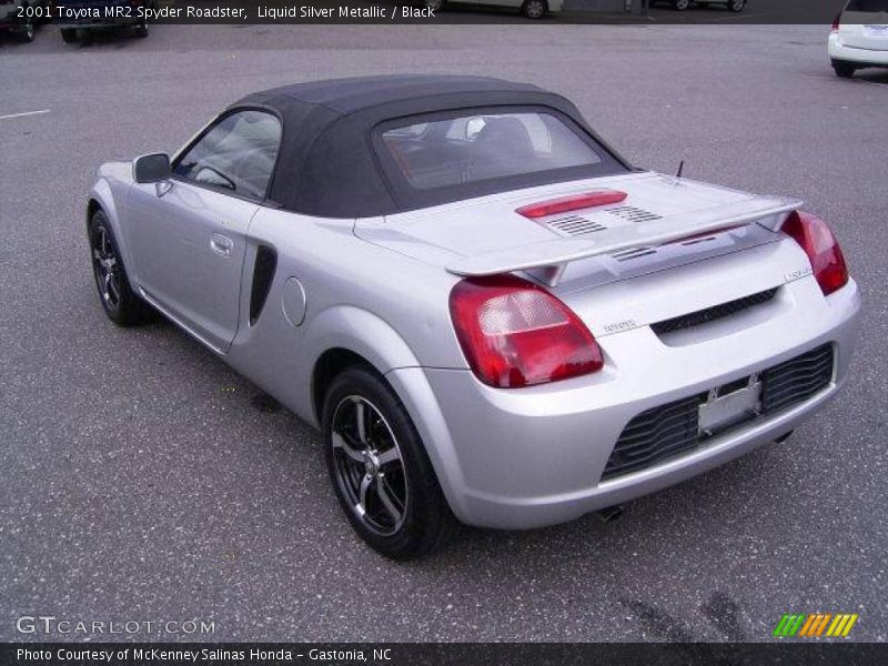 Liquid Silver Metallic / Black 2001 Toyota MR2 Spyder Roadster