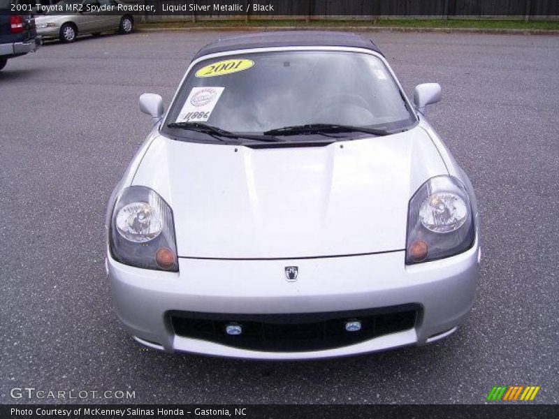 Liquid Silver Metallic / Black 2001 Toyota MR2 Spyder Roadster